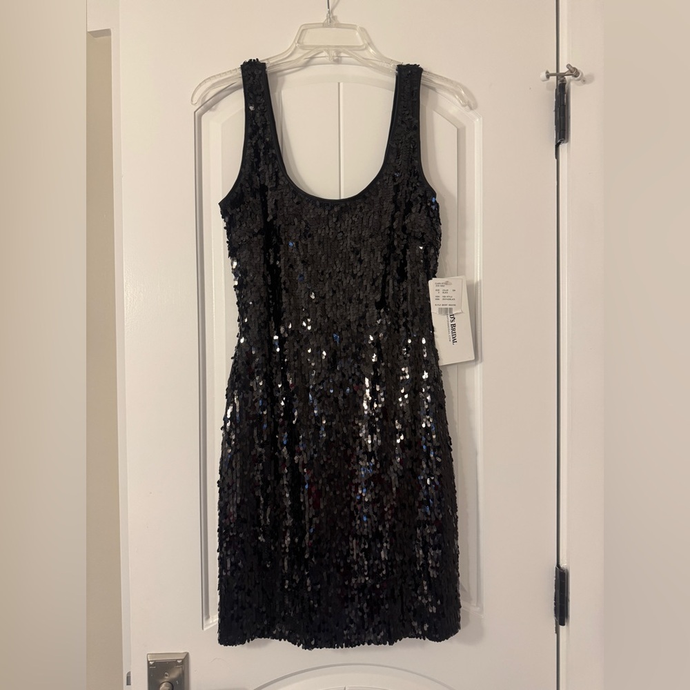 Black sequin dress
